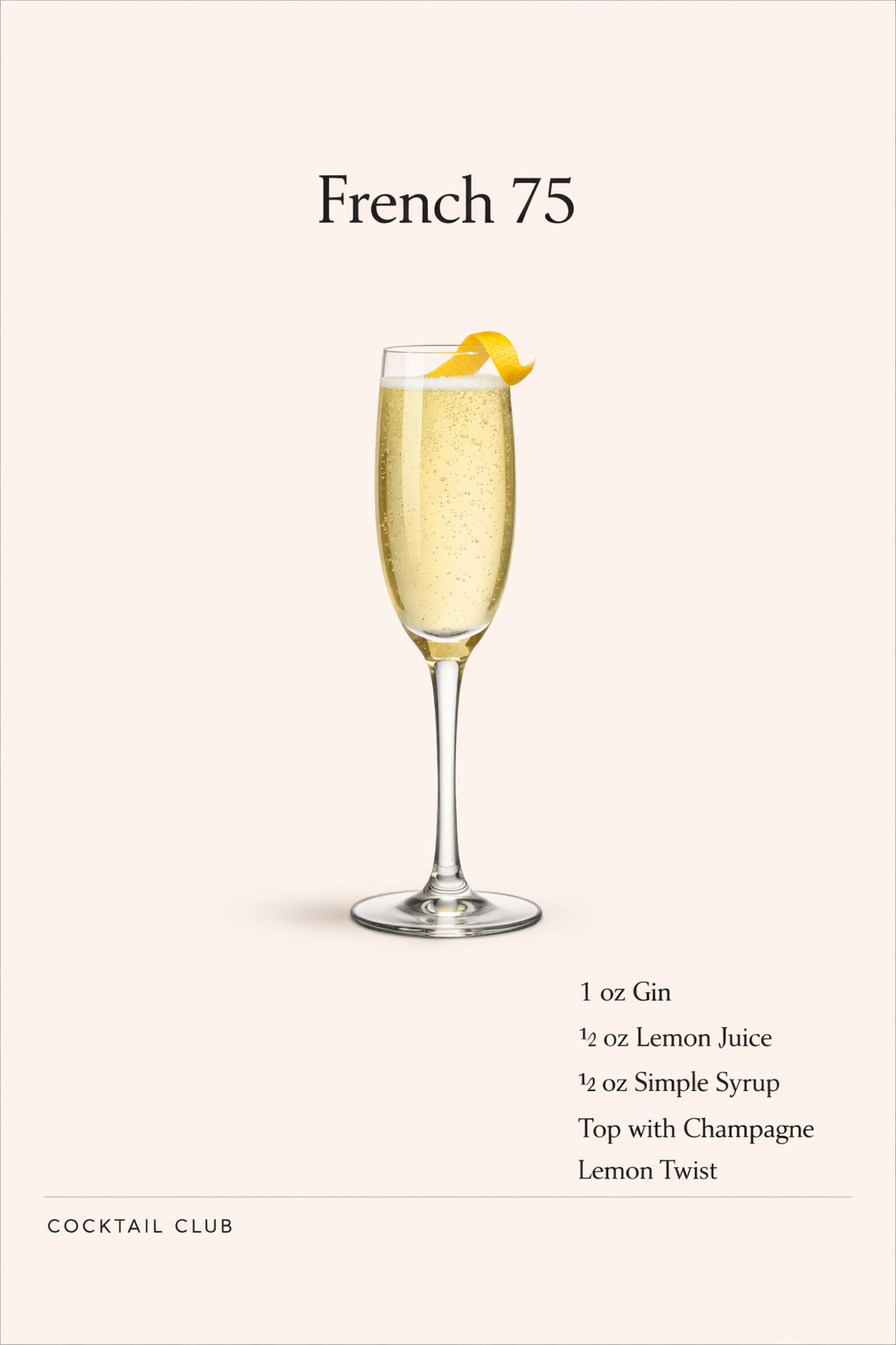 French 75 Cocktail Club