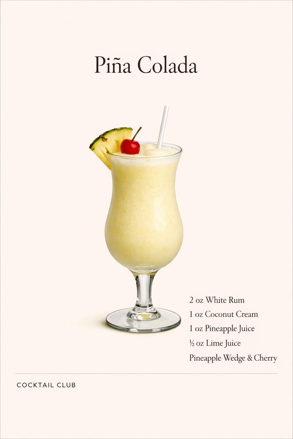 Pina Colada Cocktail Club