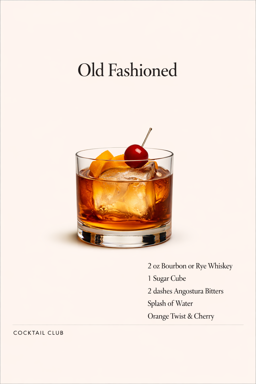 Old Fashioned Cocktail Club