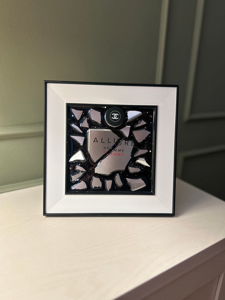 CHANEL ALLURE Standard White Frame Resin Art