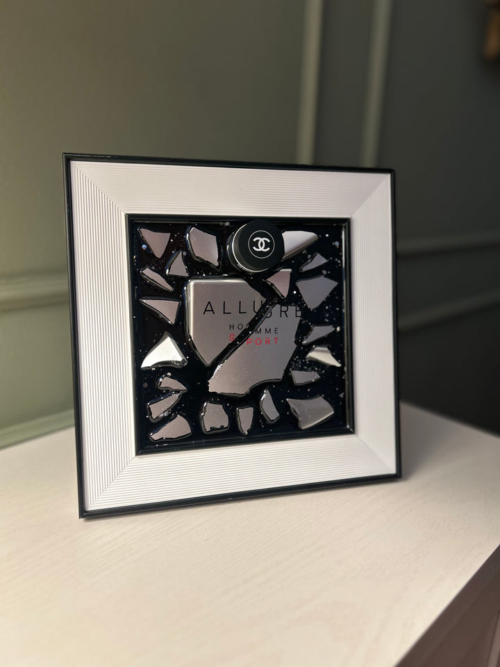 CHANEL ALLURE Standard White Frame Resin Art