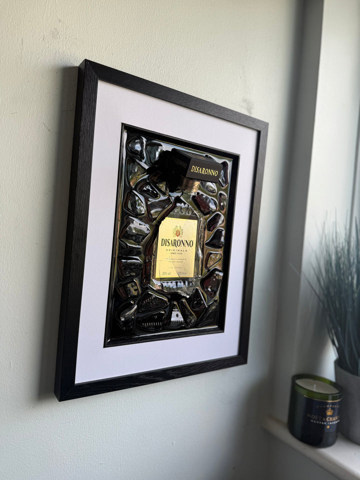 DISARONNO White Border Frame Resin Art