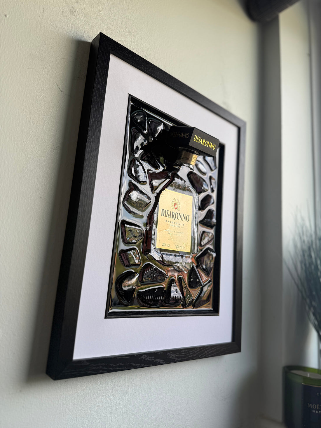 DISARONNO White Border Frame Resin Art