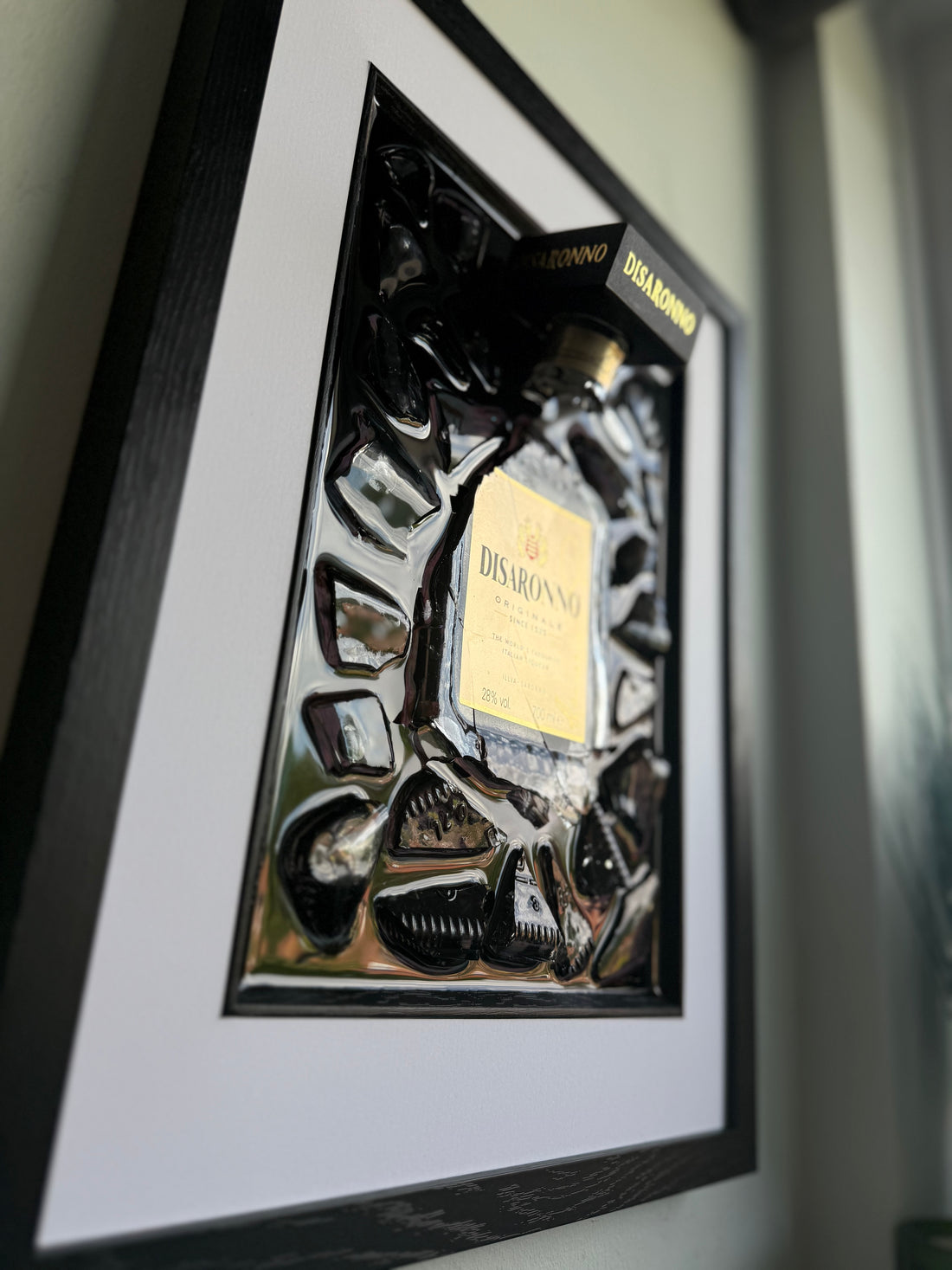 DISARONNO White Border Frame Resin Art