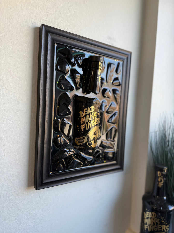 DMF SPICED RUM Standard frame Resin Art