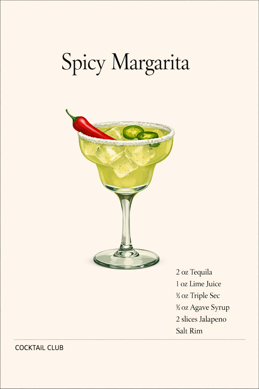 Spicy Margarita Cocktail Club
