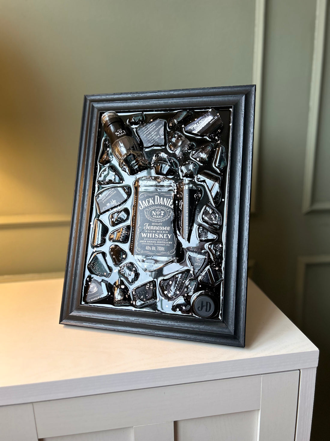 JACK DANIEL'S WHISKEY Standard Frame Resin Art