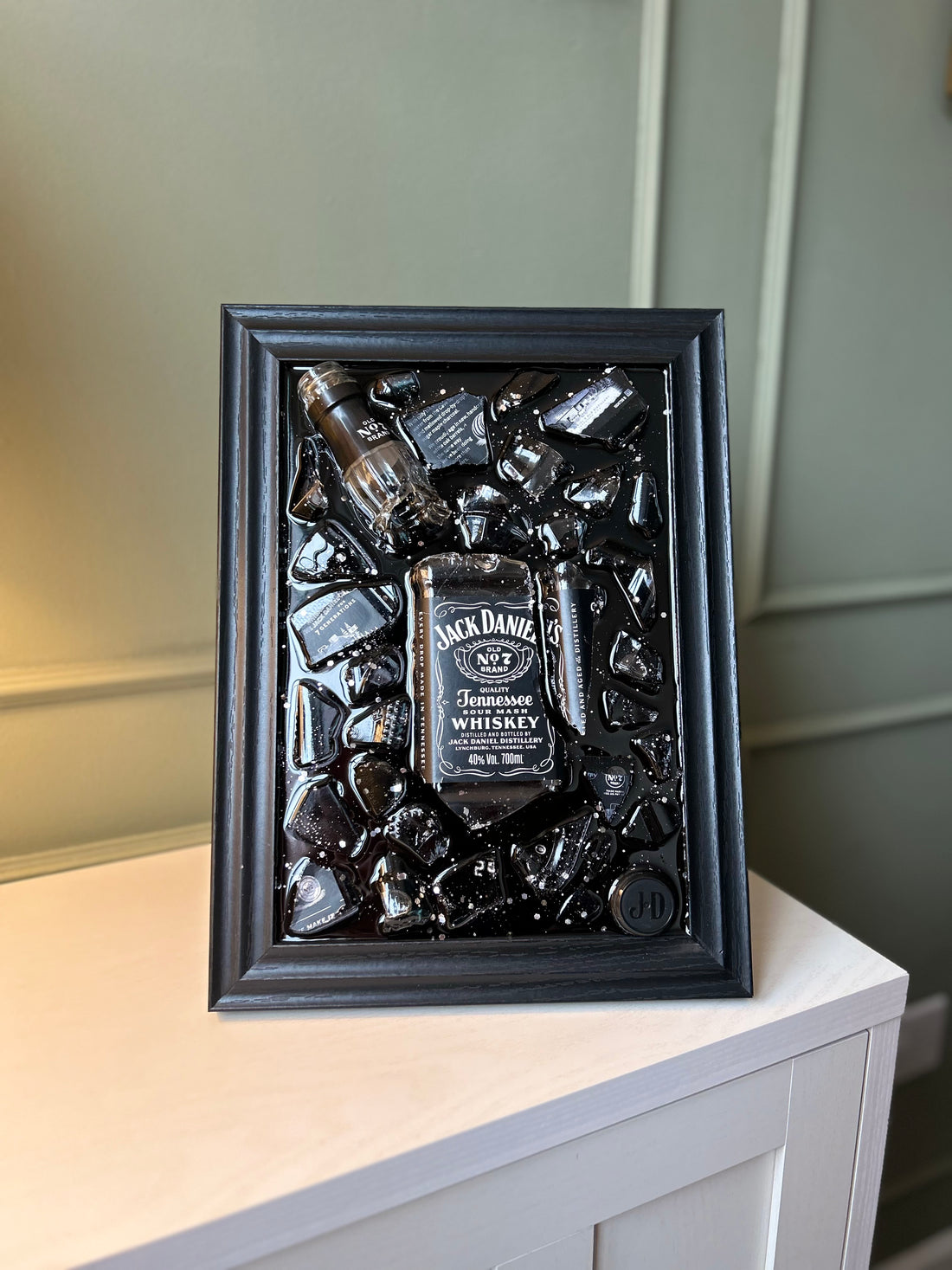 JACK DANIEL'S WHISKEY Standard Frame Resin Art