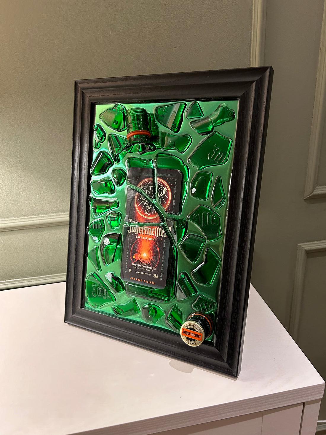 JAGERMEISTER SAVE THE NIGHT Standard Frame  Resin Art