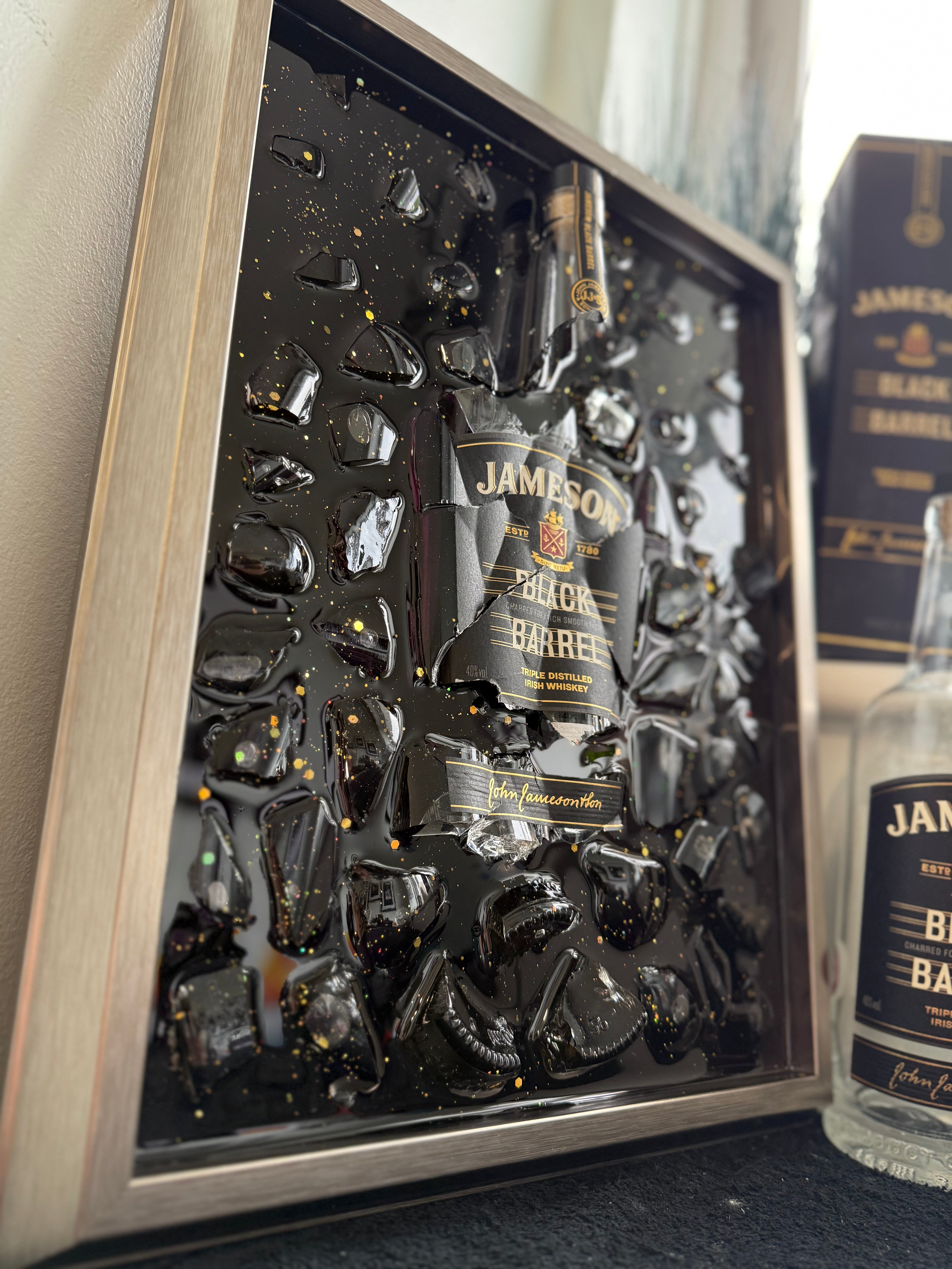 JAMESON BLACK BARREL Luxury Frame Resinize Art