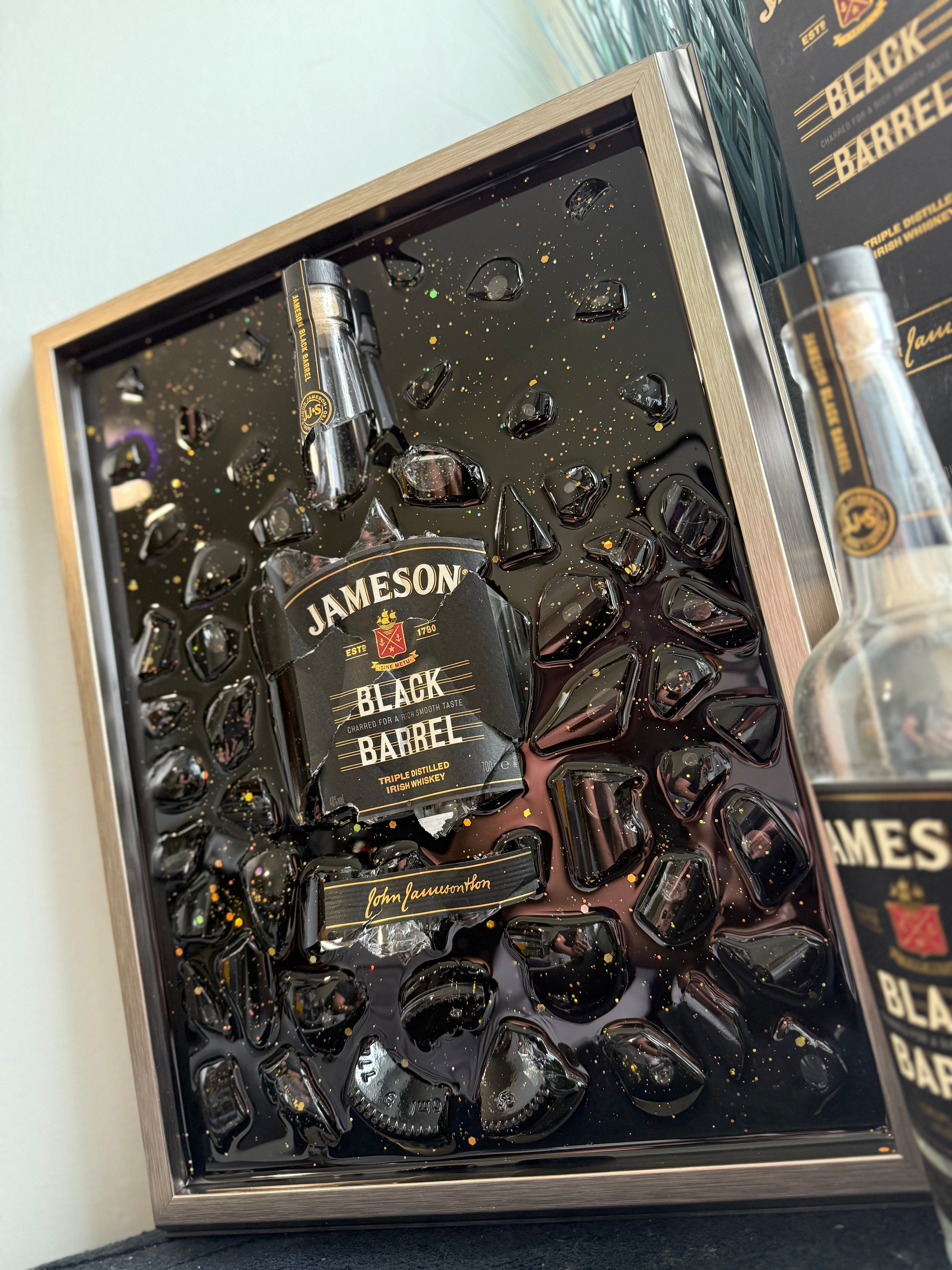 JAMESON BLACK BARREL Luxury Frame Resinize Art
