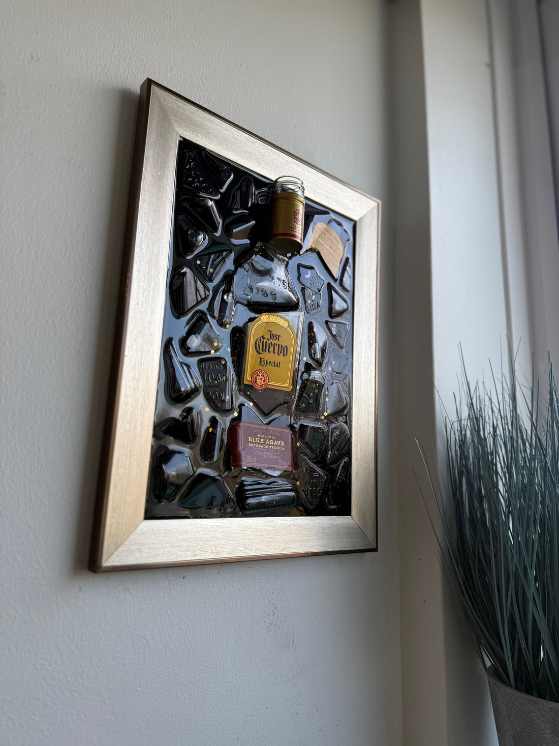 JOSE CUERVO Standard Gold Frame Resin Art