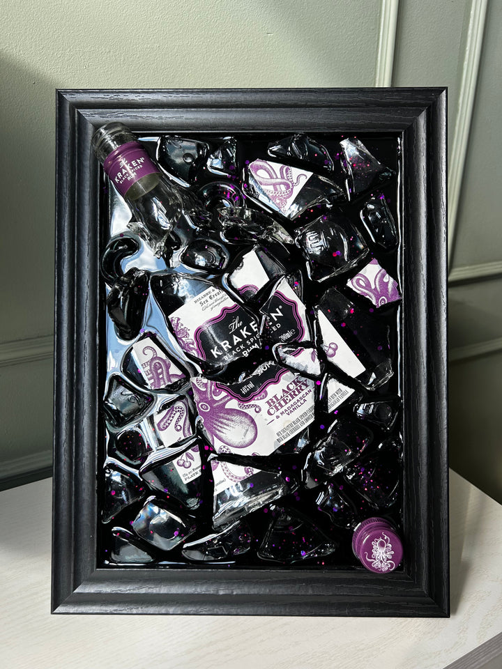 KRAKEN BLACK CHERRY Standard Frame Resin Art
