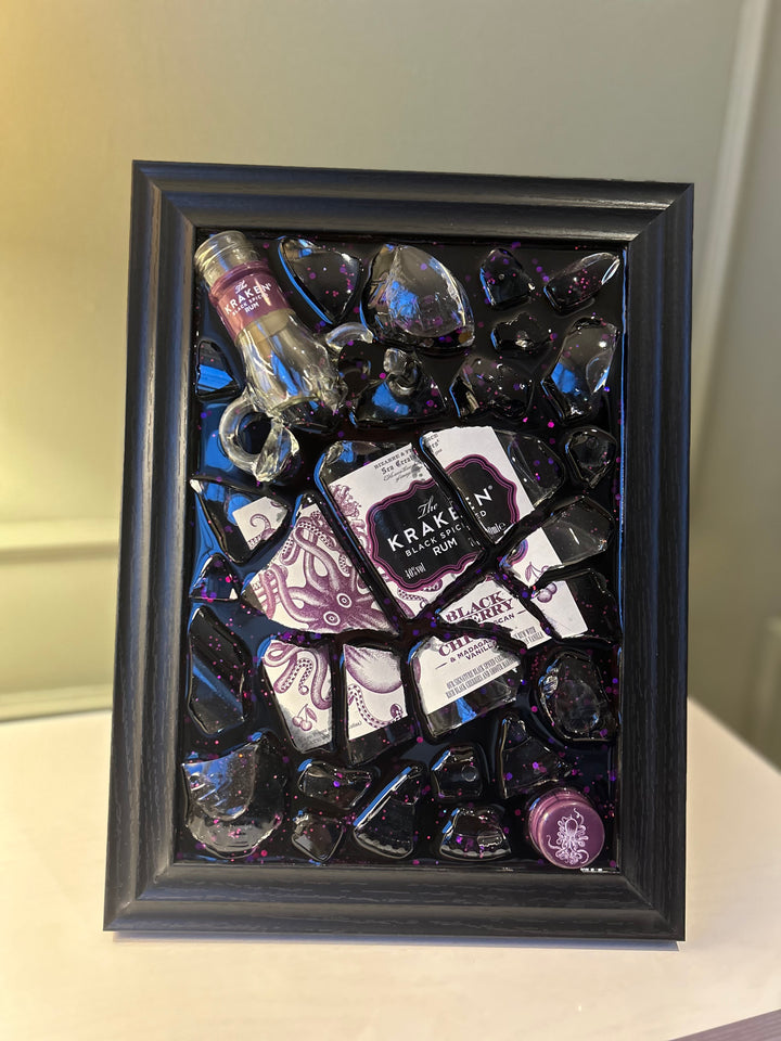 KRAKEN BLACK SPICED RUM Standard Frame Resin Art
