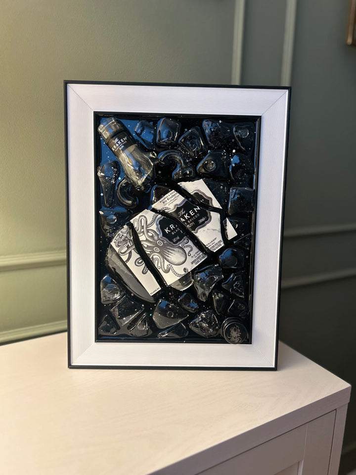 KRAKEN RUM A4 Frame Resin Art