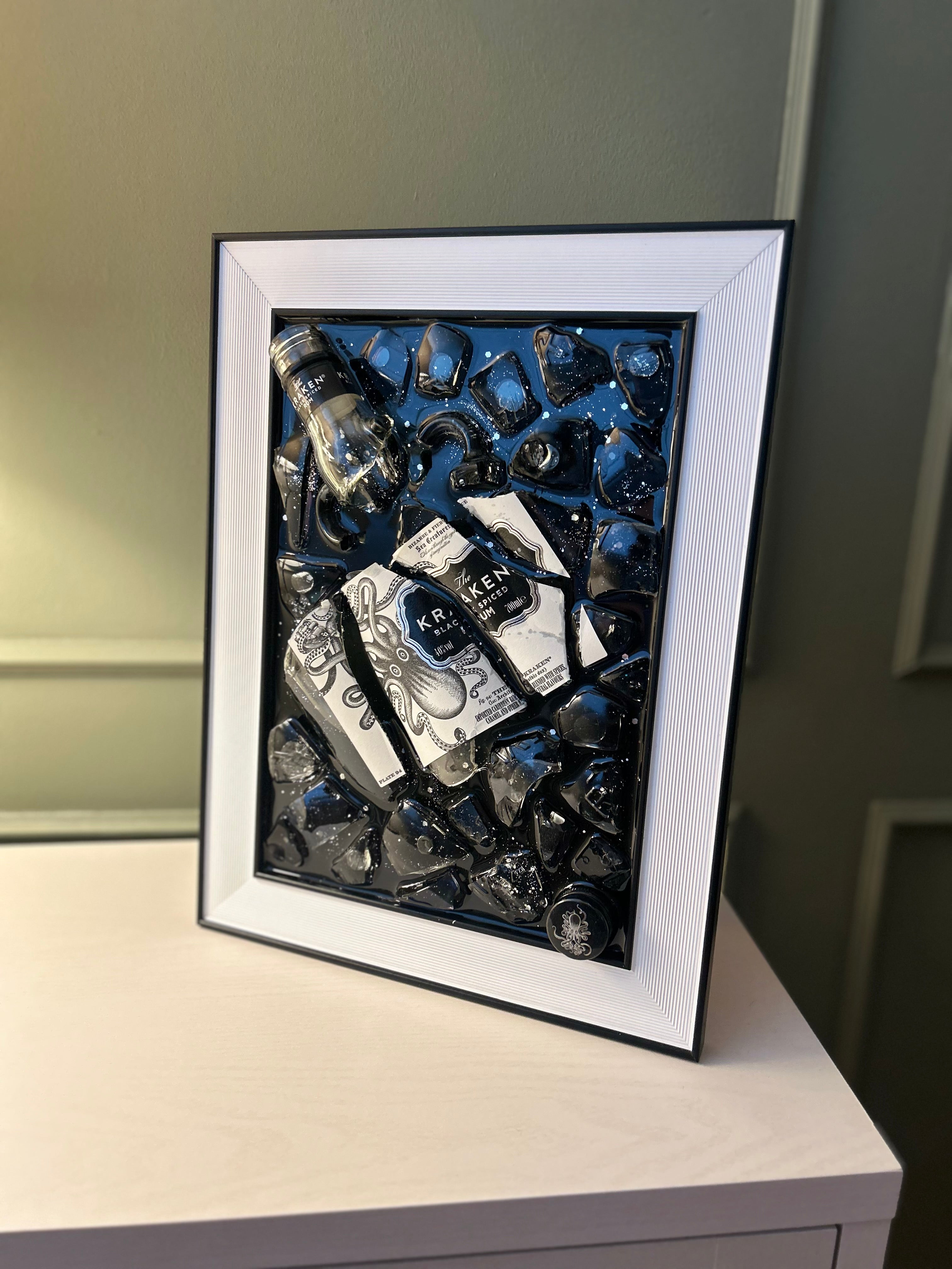 KRAKEN RUM A4 Frame Resin Art