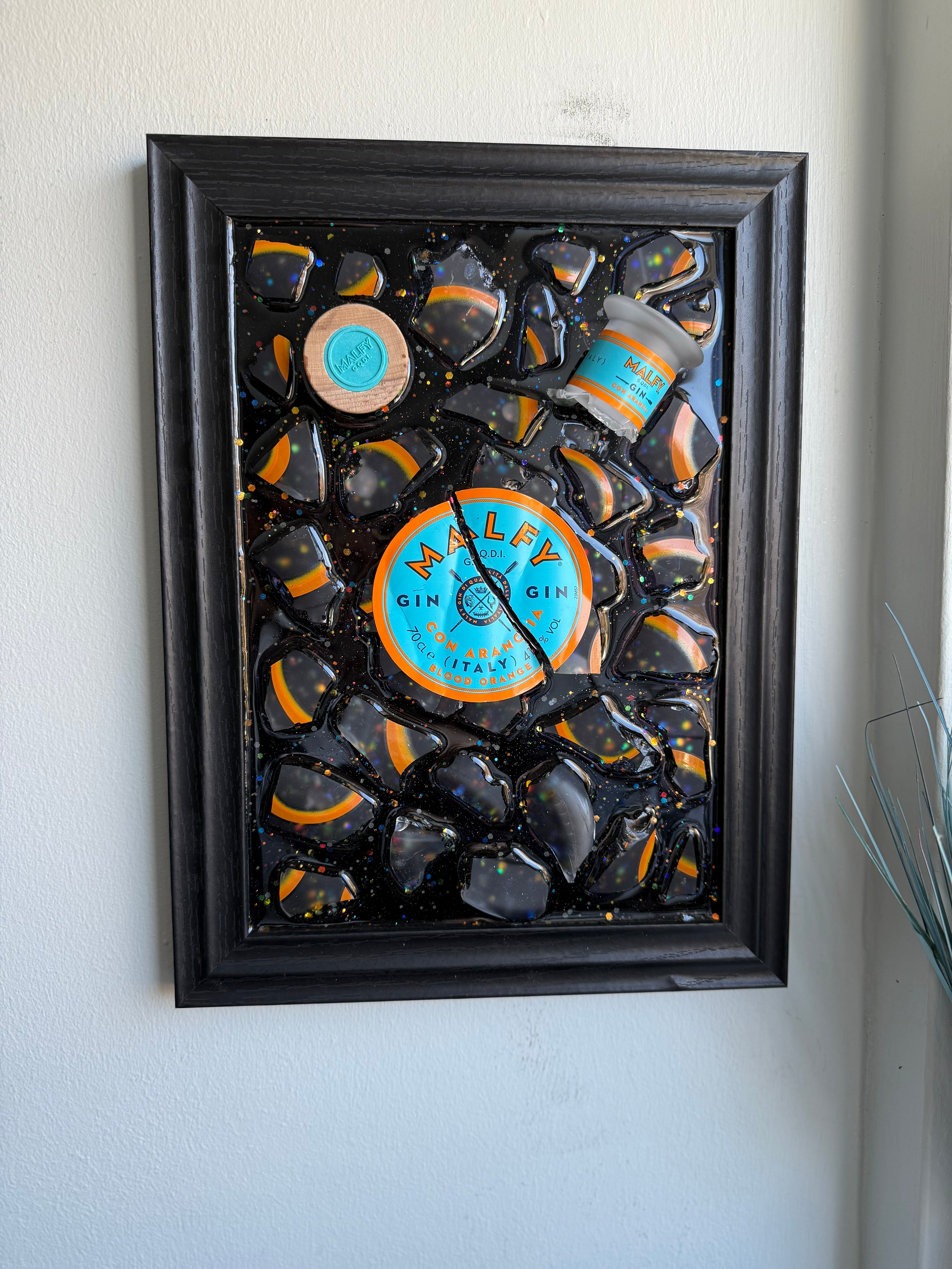 MALFY GIN Standard frame Resin Art