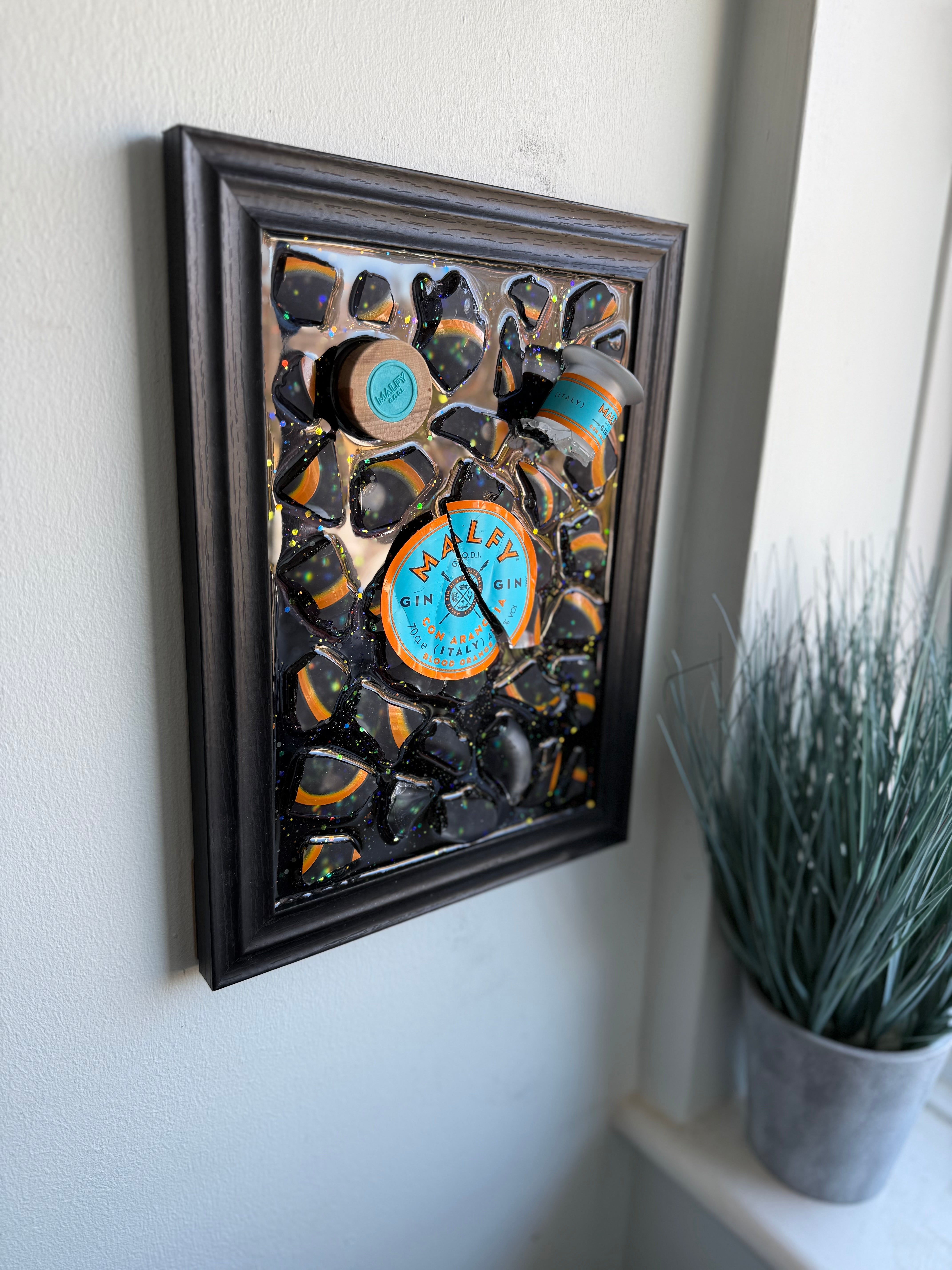MALFY GIN Standard frame Resin Art