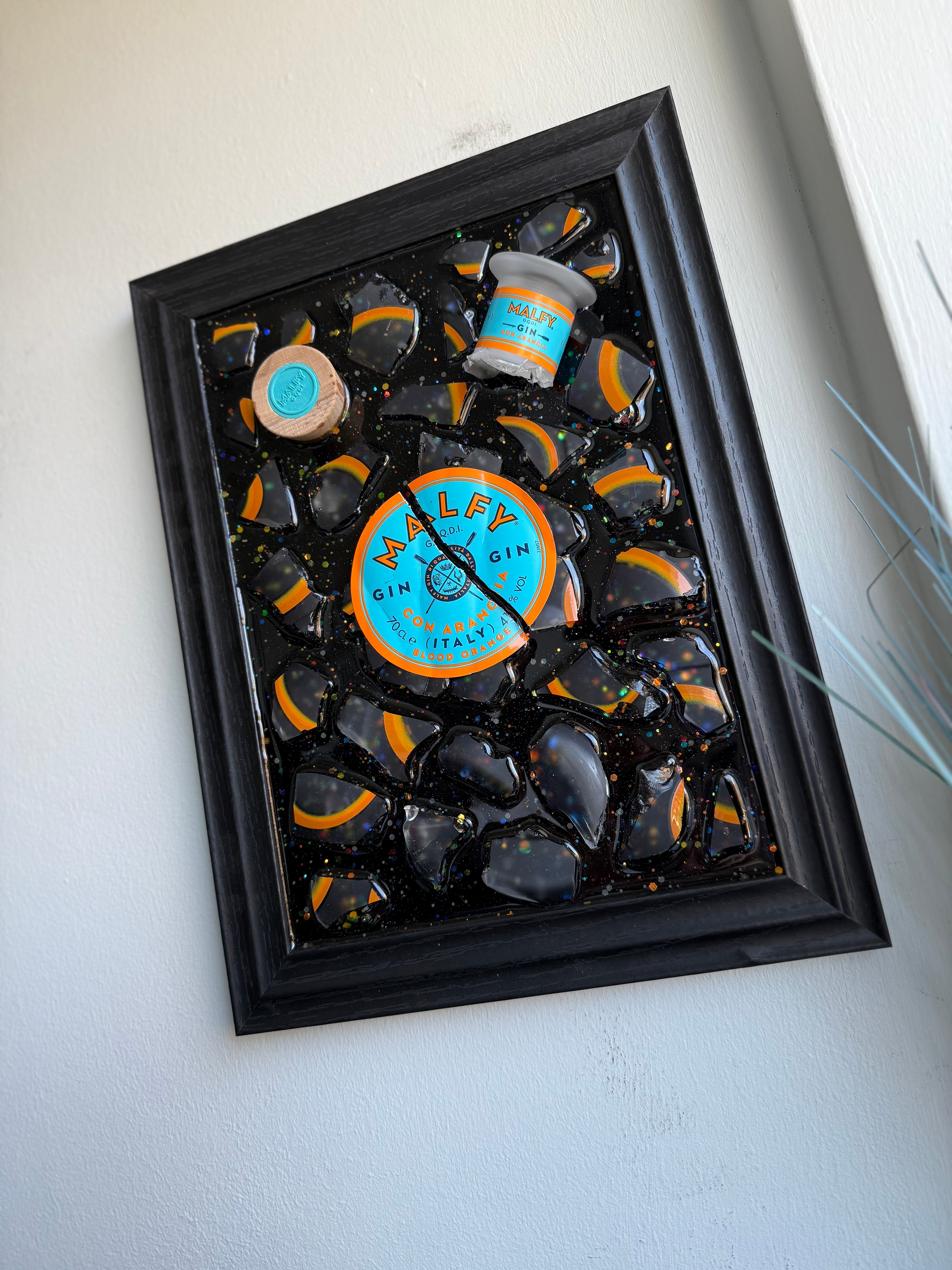 MALFY GIN Standard frame Resin Art