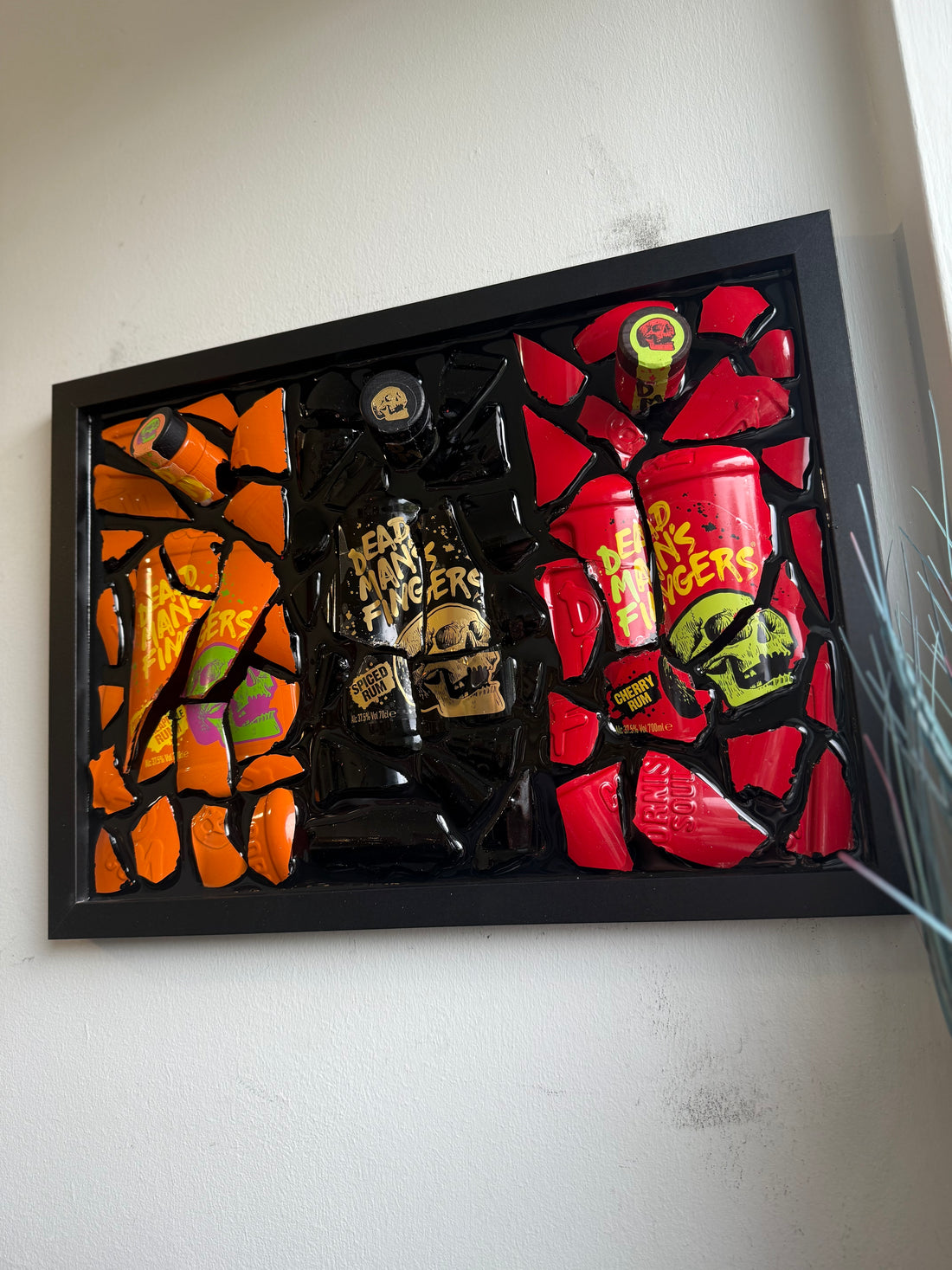 Three DEAD MAN'S FINGERS Standard Frame Resin Art