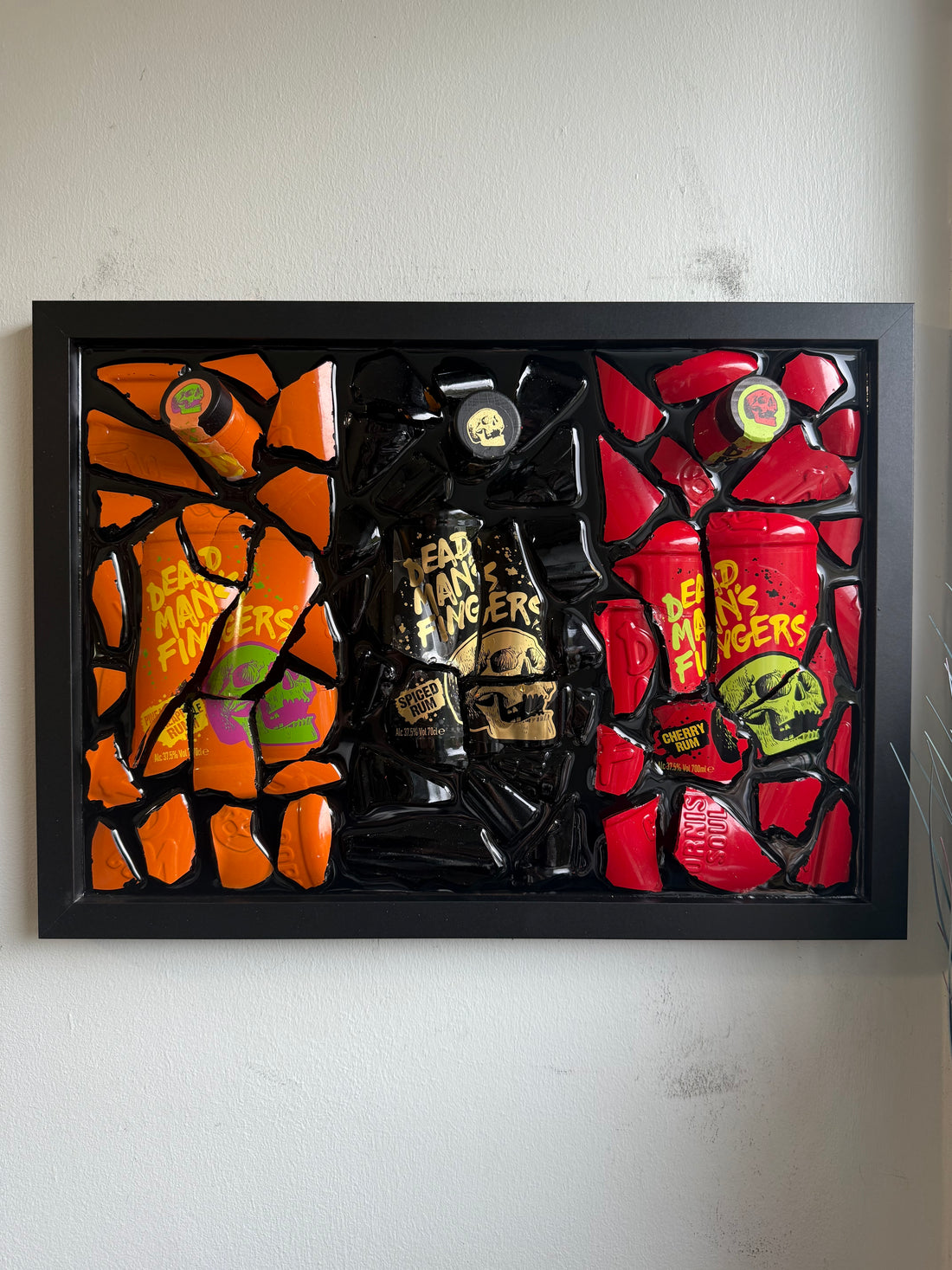 Three DEAD MAN'S FINGERS Standard Frame Resin Art