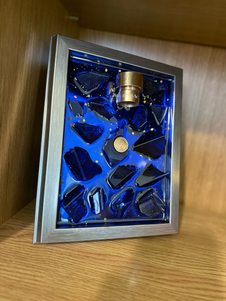 Versace Dylan Blue Aftershave Frame Resin Art