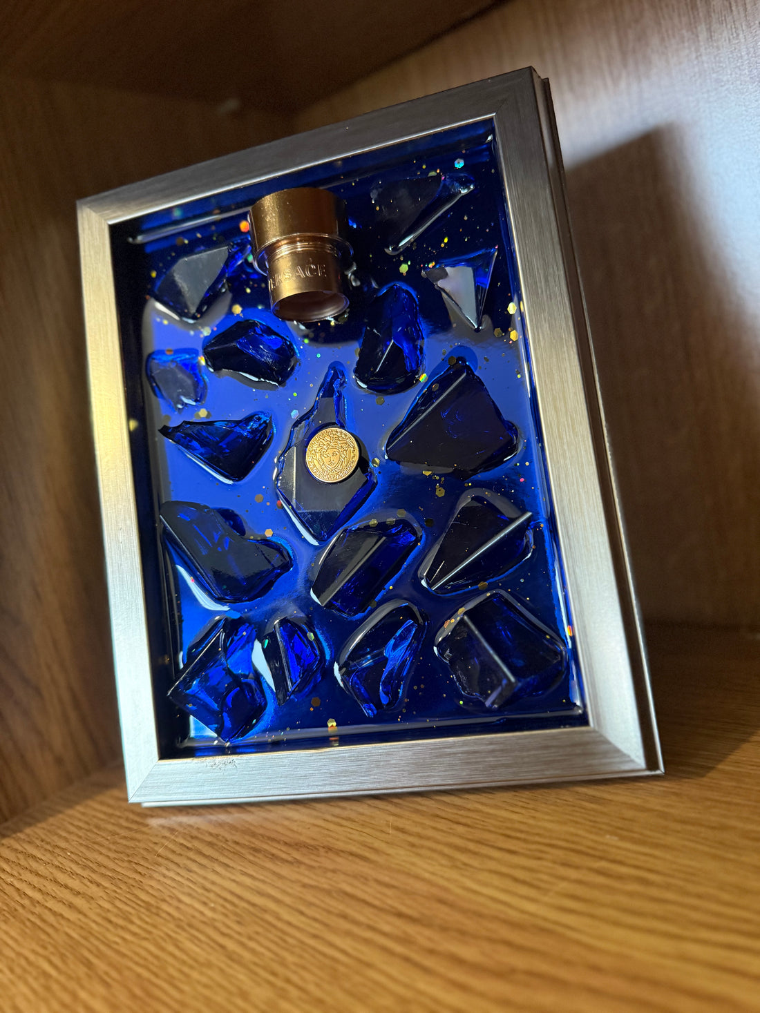 Versace Dylan Blue Aftershave Frame Resin Art