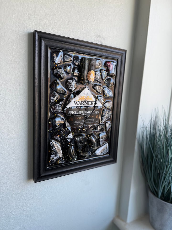 WARNER'S RUM Standard frame Resin Art