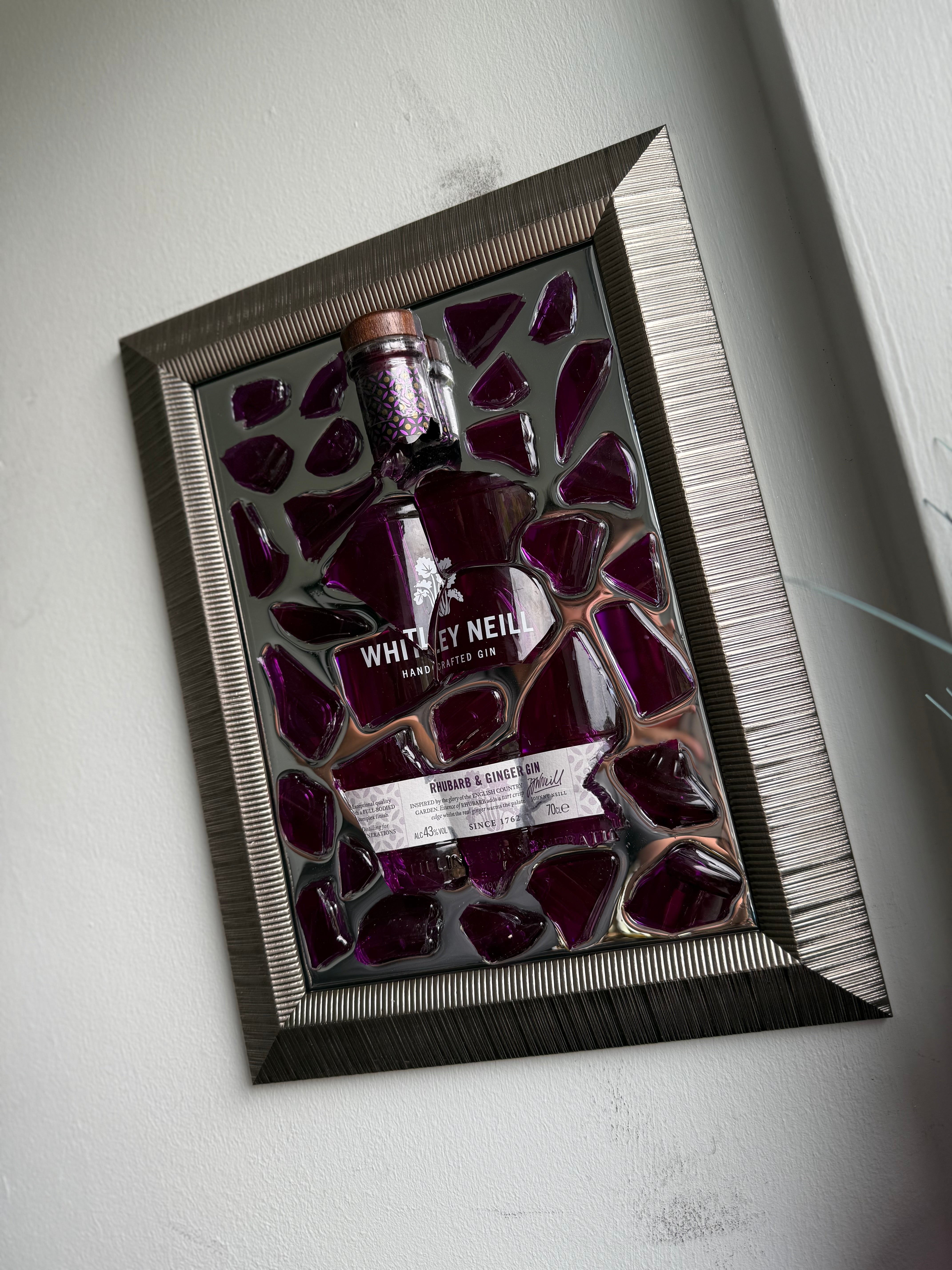 WHITLEY NEILL GIN Mirror Frame Resin Art