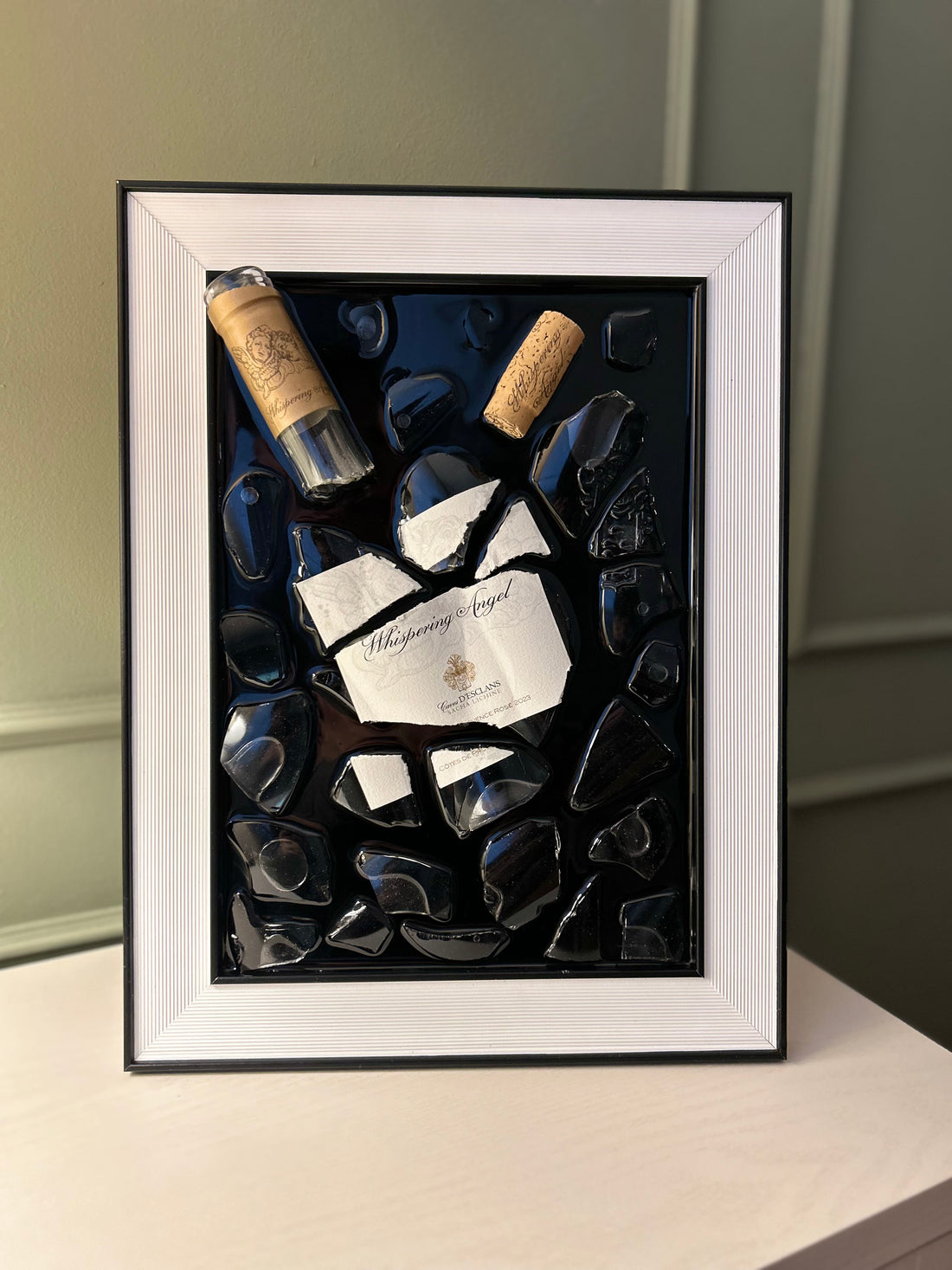 Whispering Angel A4 Frame Resin Art