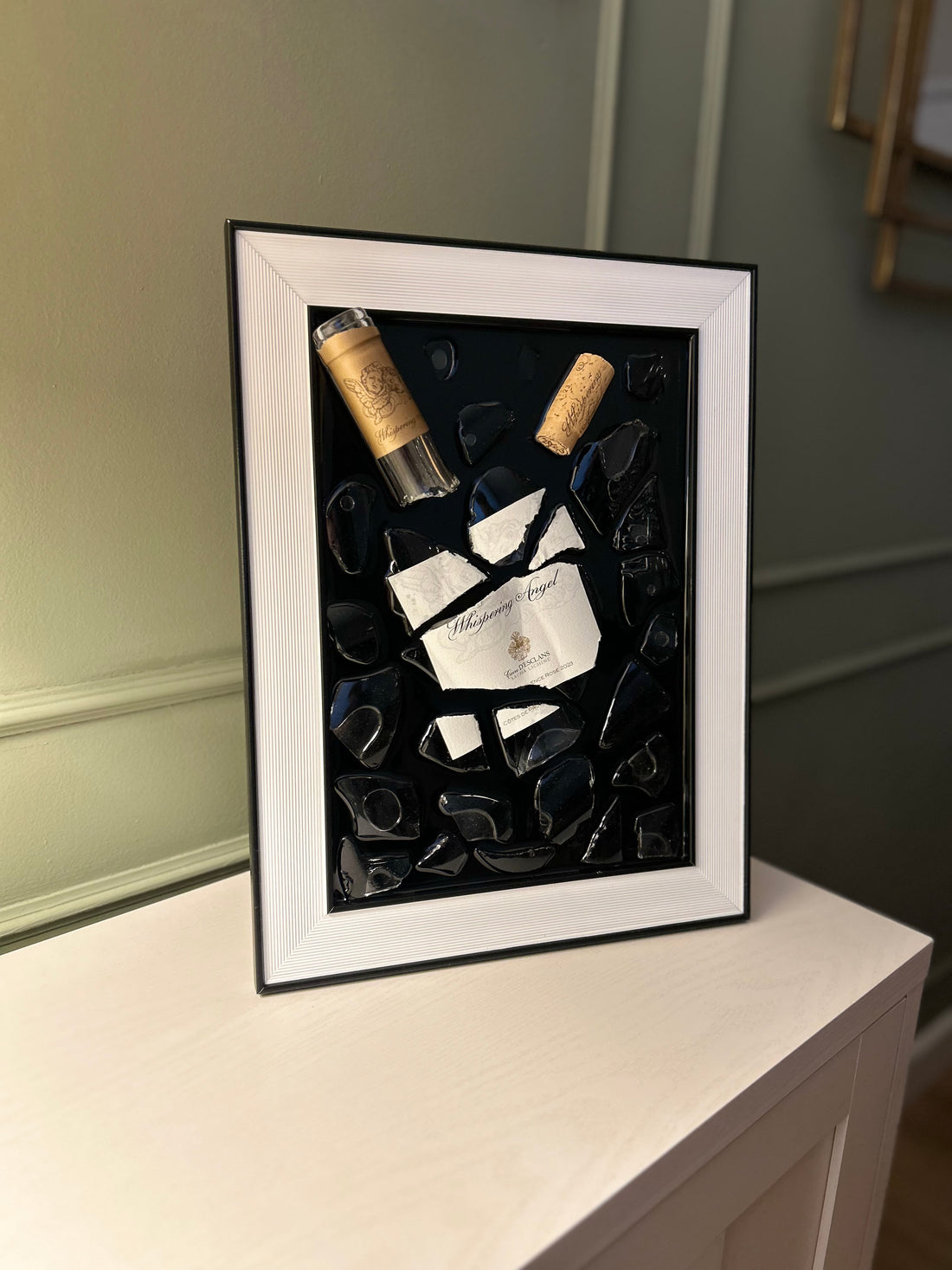 Whispering Angel A4 Frame Resin Art