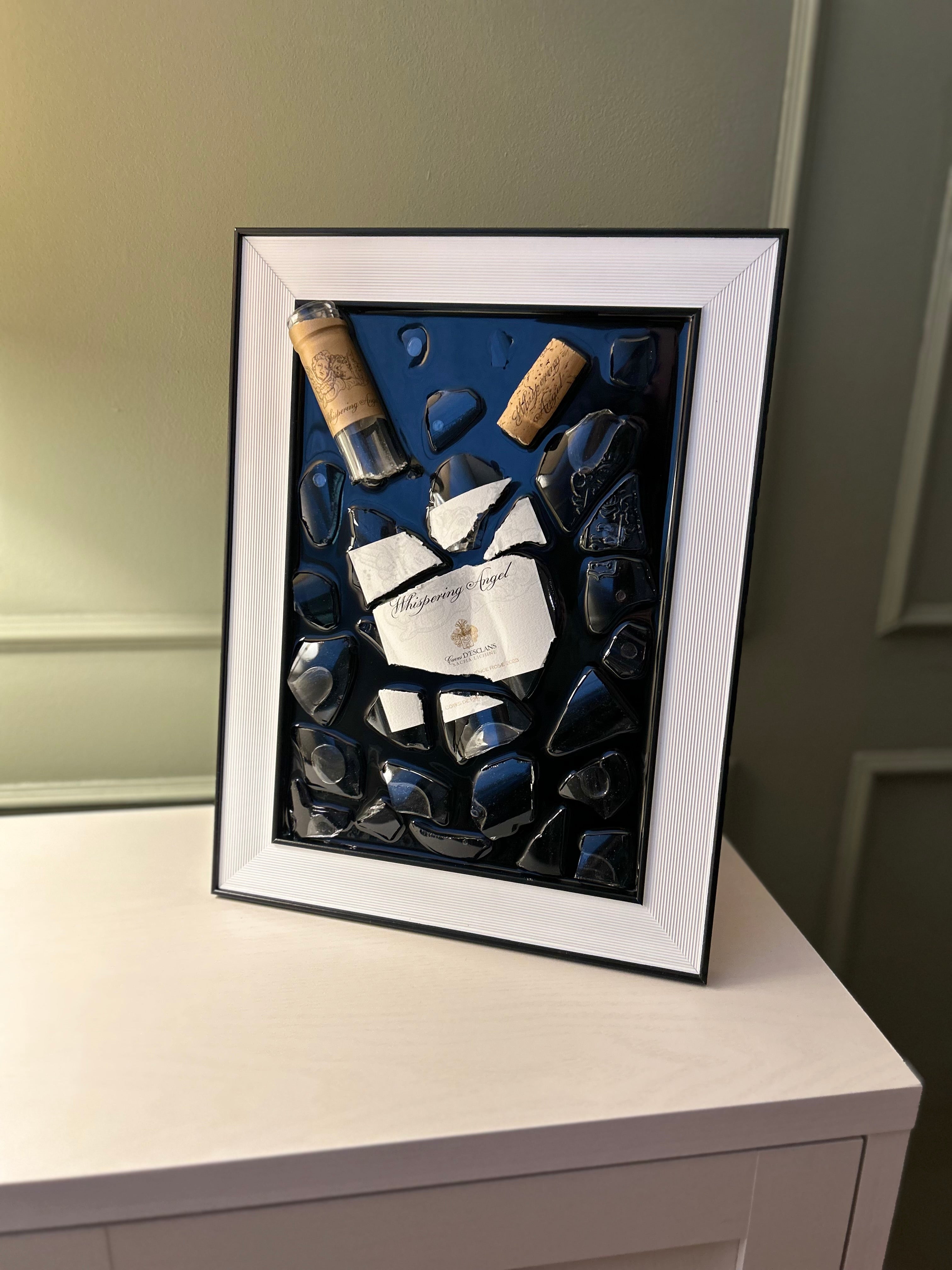 Whispering Angel A4 Frame Resin Art