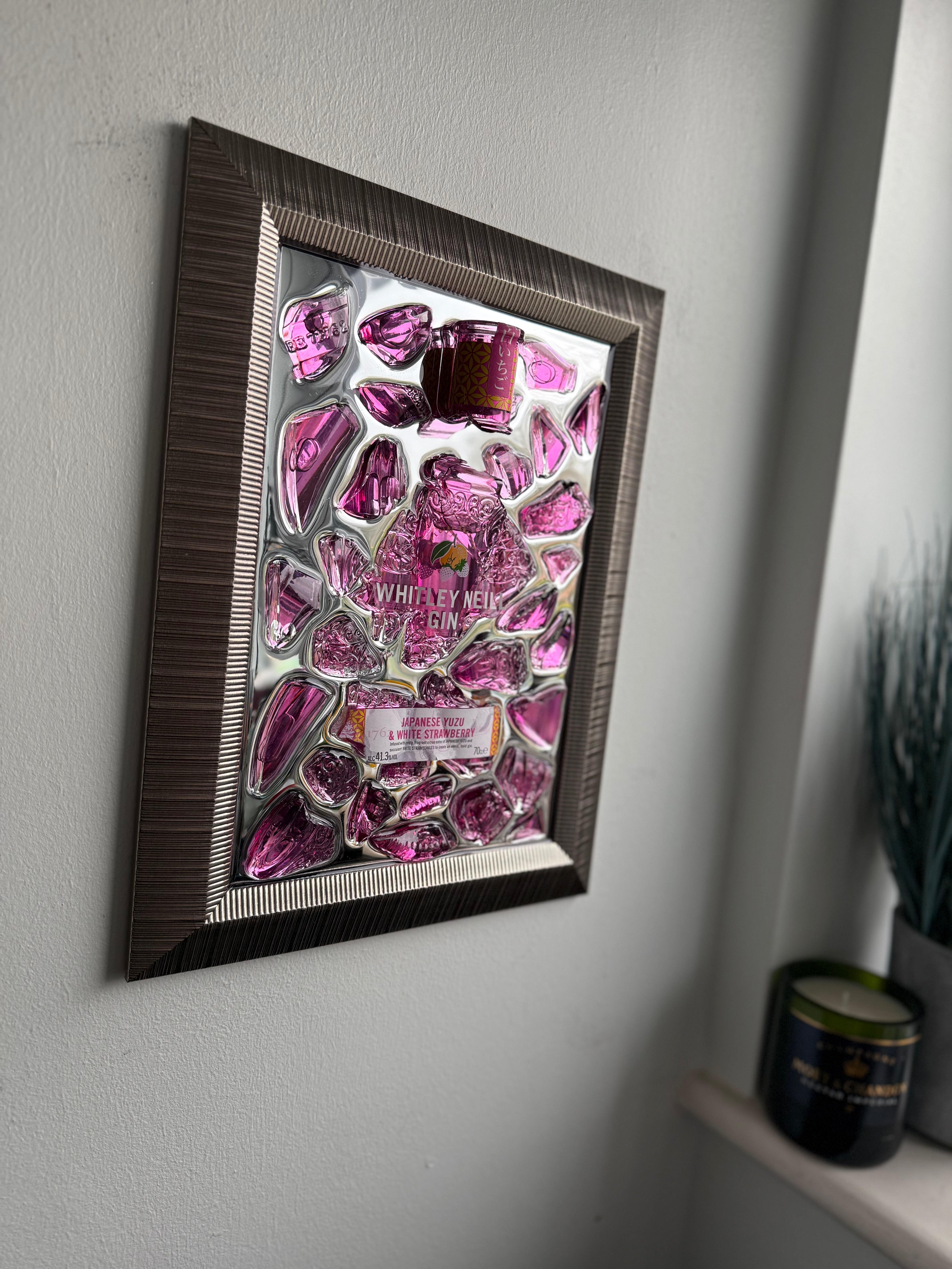 Whitley Neill Gin YUZU Mirror Frame Resin Art