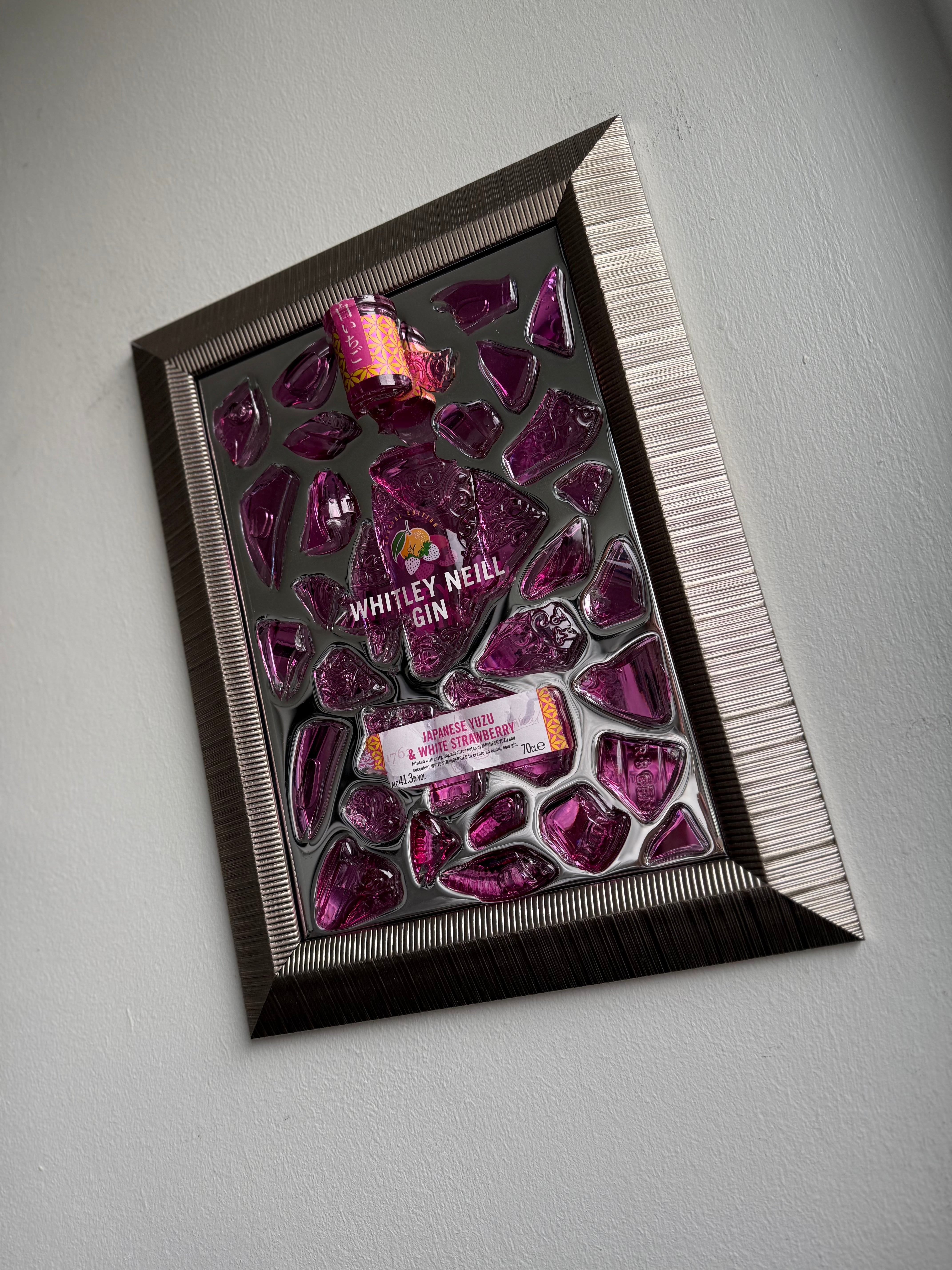 Whitley Neill Gin YUZU Mirror Frame Resin Art