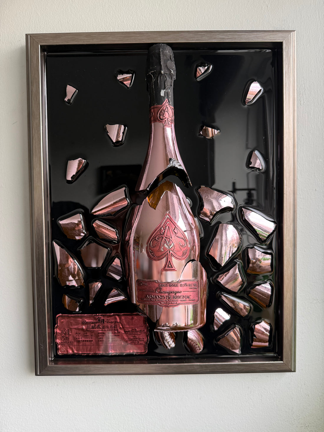 ARMAND DE BRIGNAC Rose Luxury Frame Resin Art